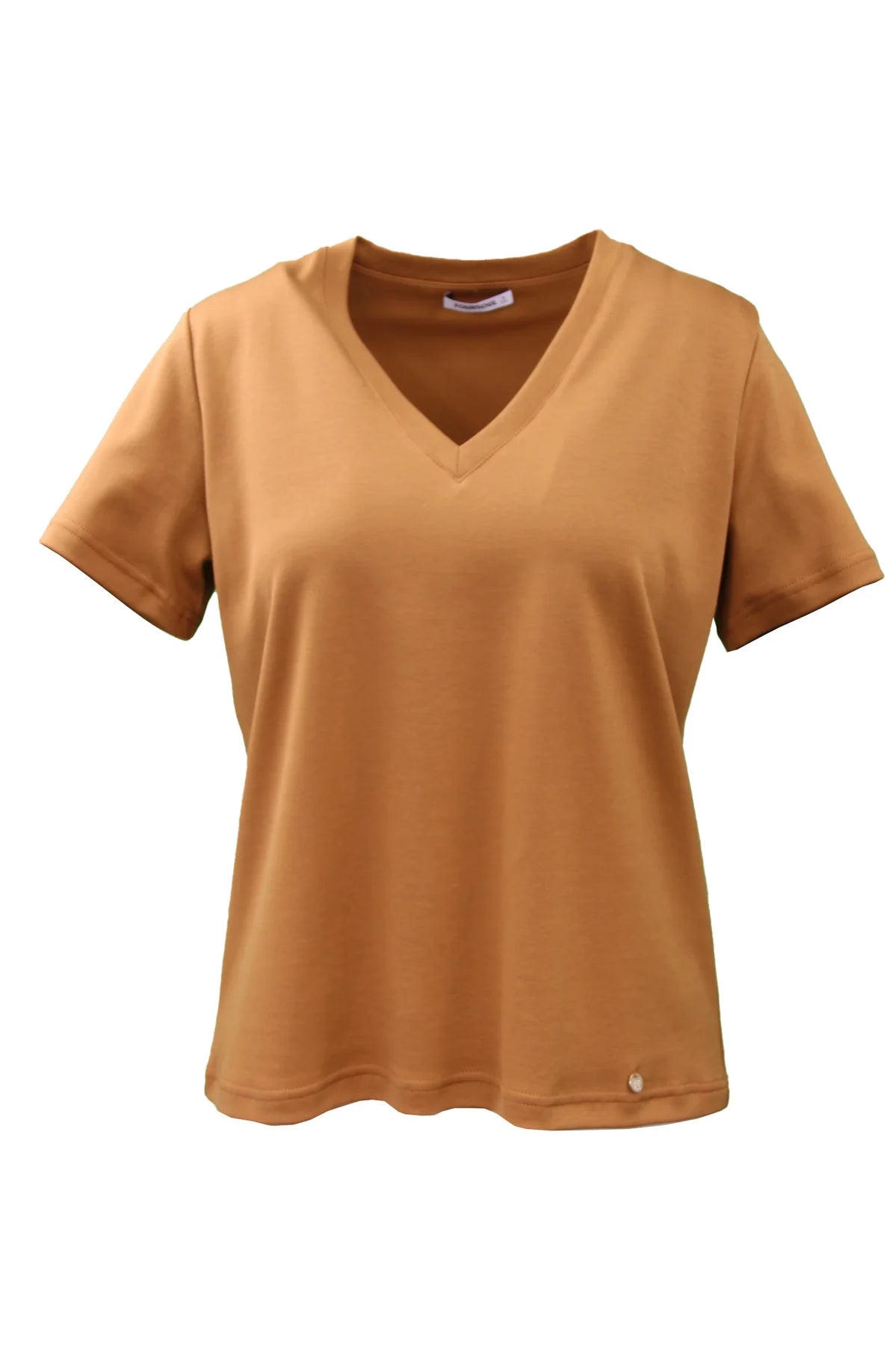 BASIC V NECK T-SHIRT FOURSOUL