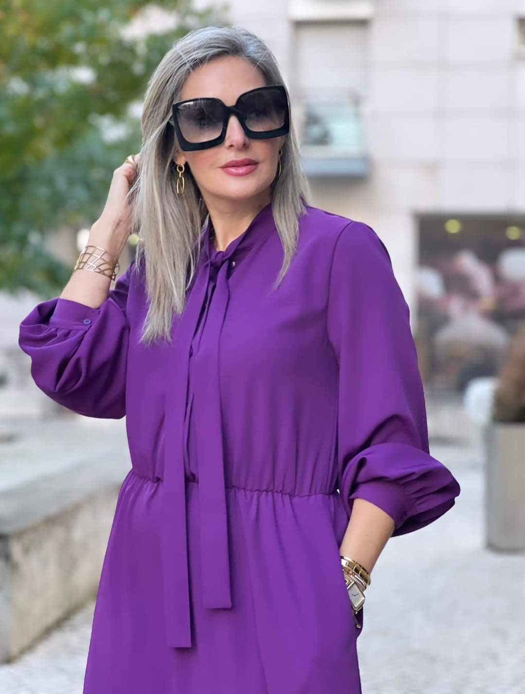 TIE LONG DRESS FOURSOUL