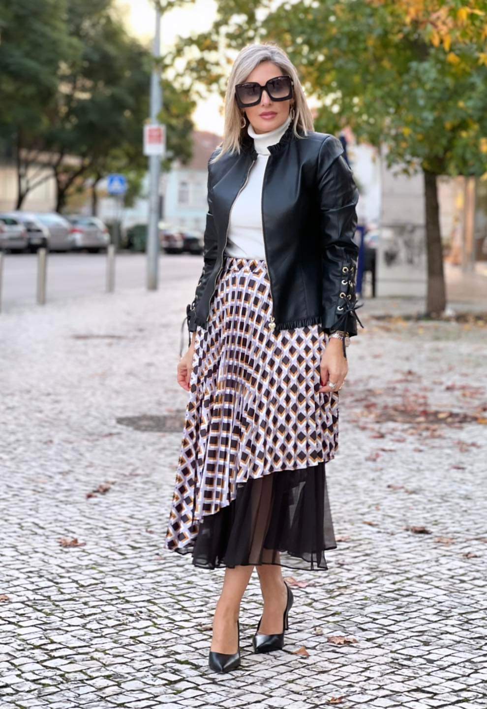 PLATED SKIRT FOURSOUL