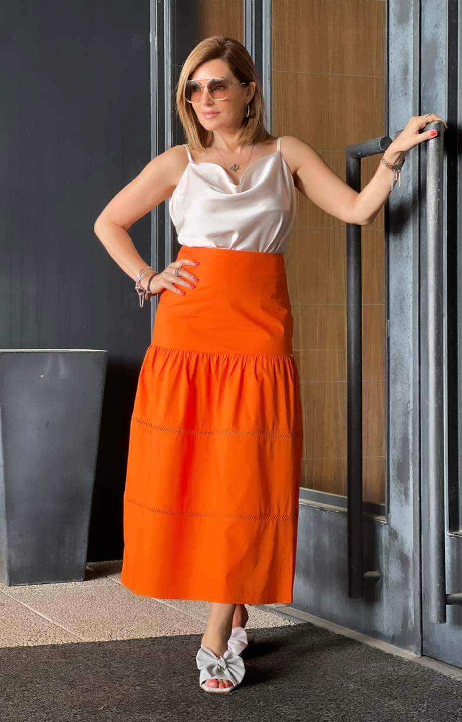 COTTON SKIRT FOURSOUL