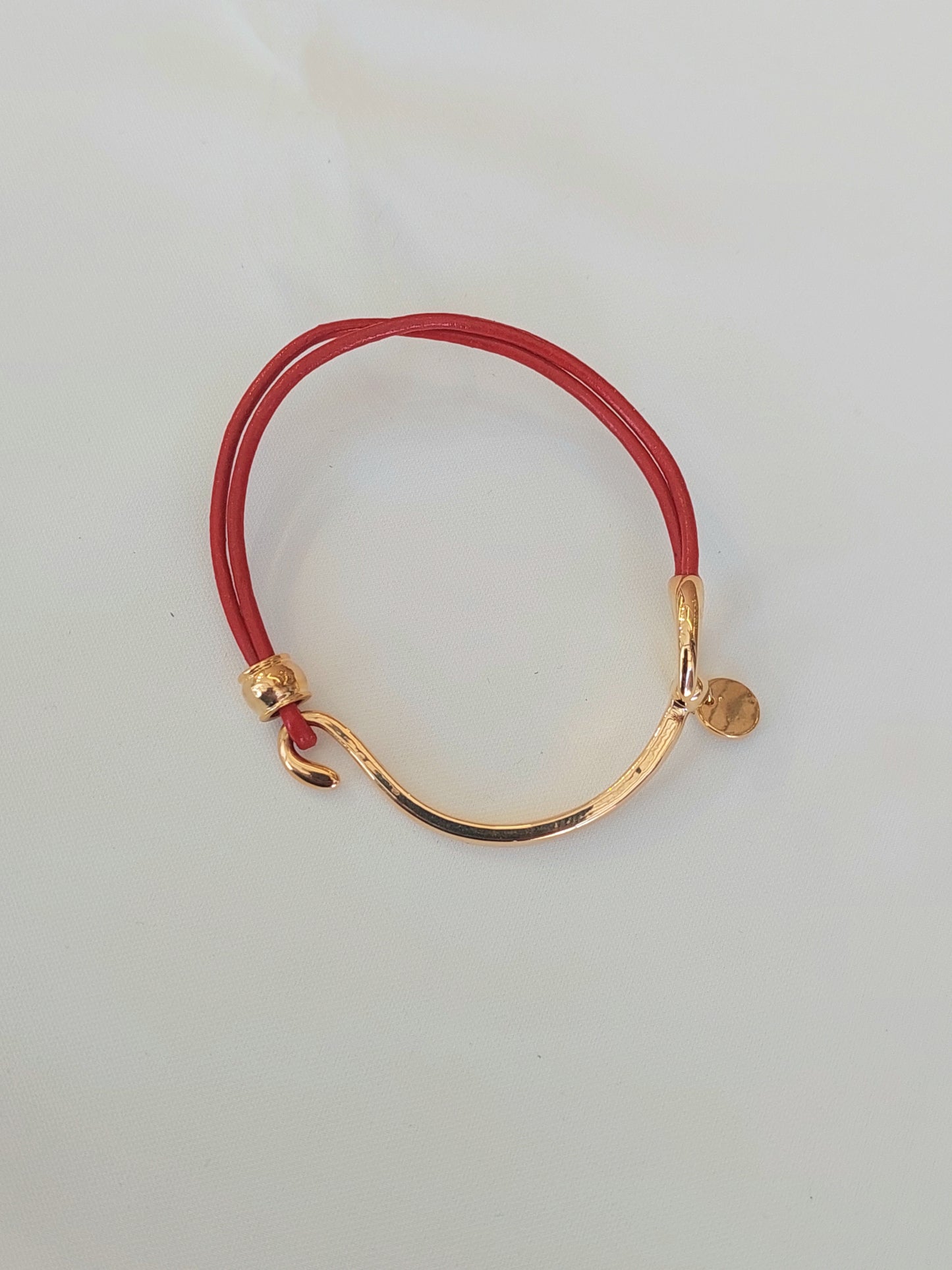 PULSEIRA COURO METAL OURO VELVET