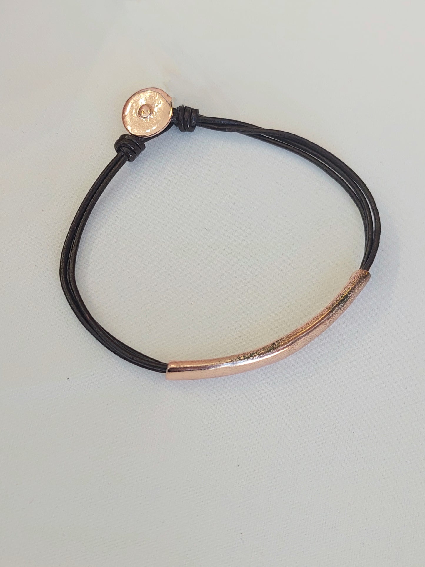 PULSEIRA COURO METAL