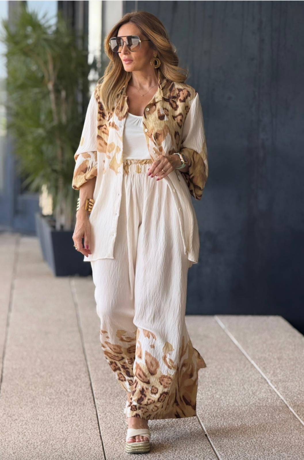 CONJUNTO BLUSA E CALÇA VELVET