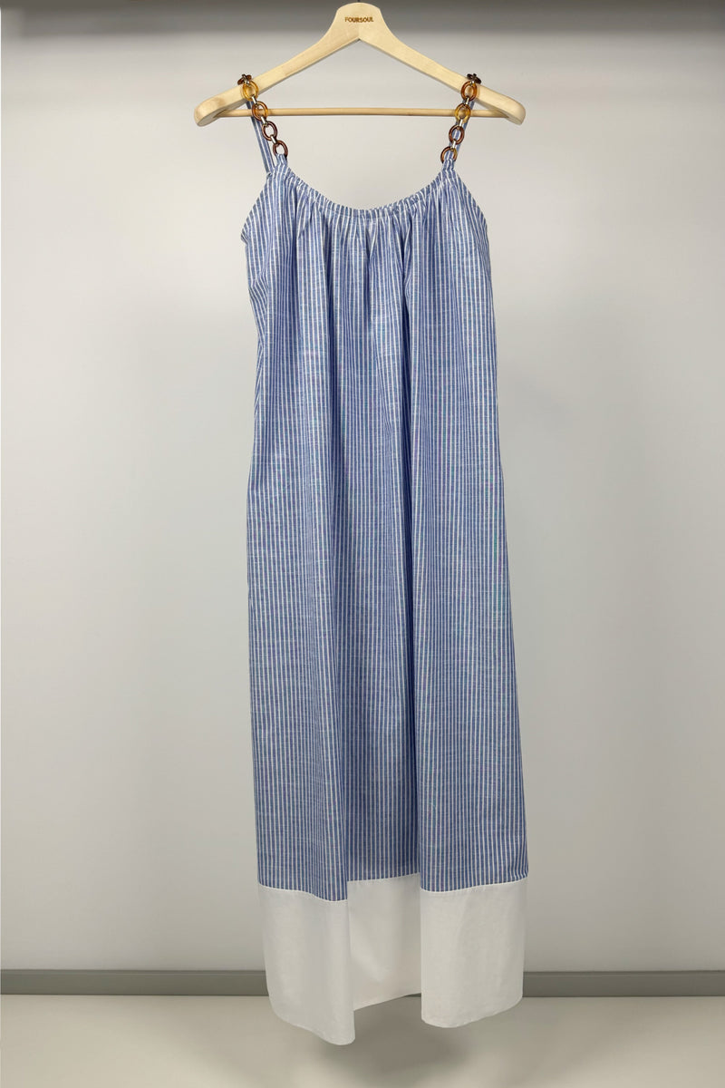 CLASSIC STRIPES LONG DRESS FOURSOUL