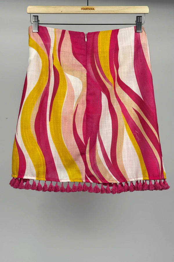 LINEN SKIRT FOURSOUL