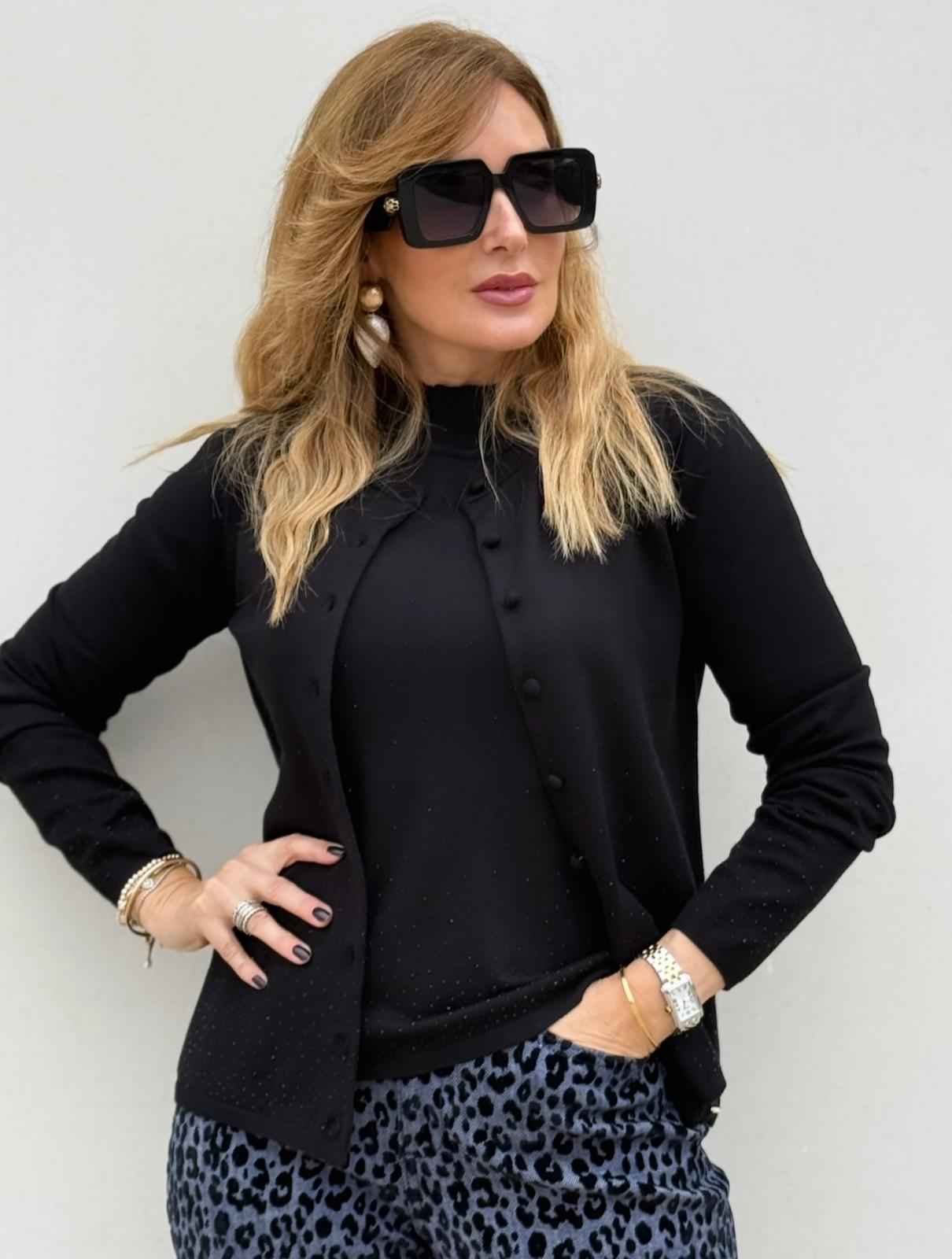 CASACO DE MALHA SILVINA CAMPOS