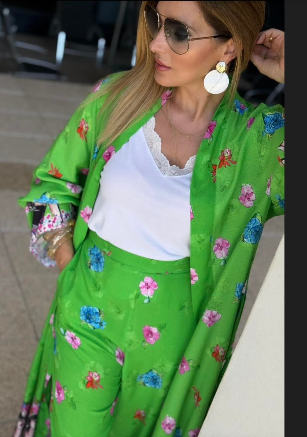 CONJUNTO KIMONO E CALÇA VELVET