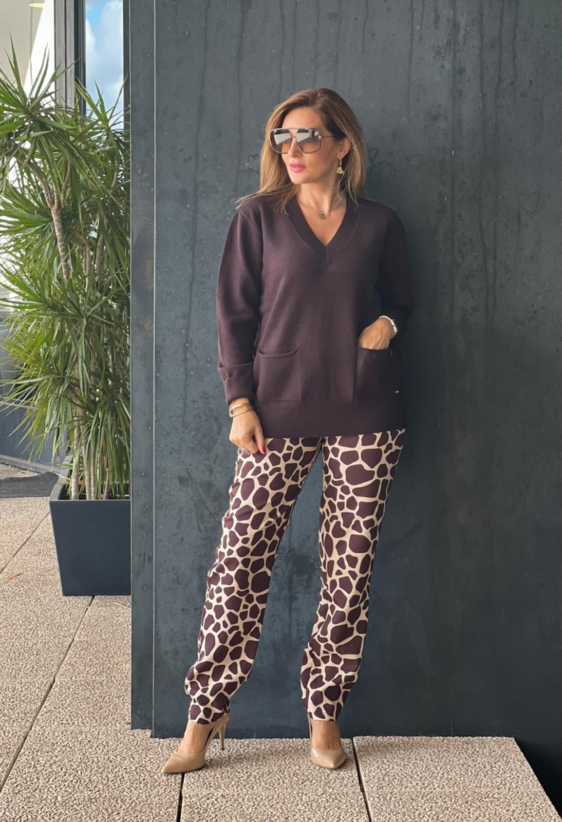 CALÇA ANIMAL PRINT FÉ