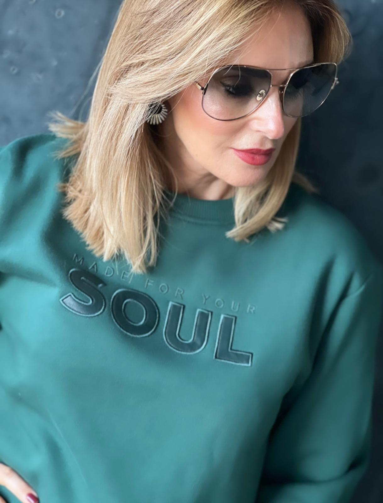 SWEAT DECOTE REDONDO COM RIB FOURSOUL