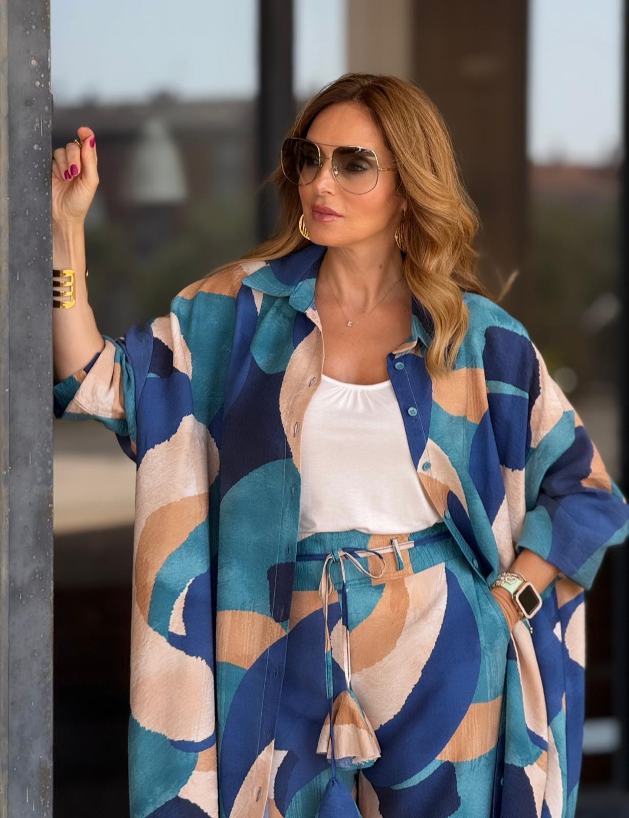 CONJUNTO BLUSA E CALÇA VELVET