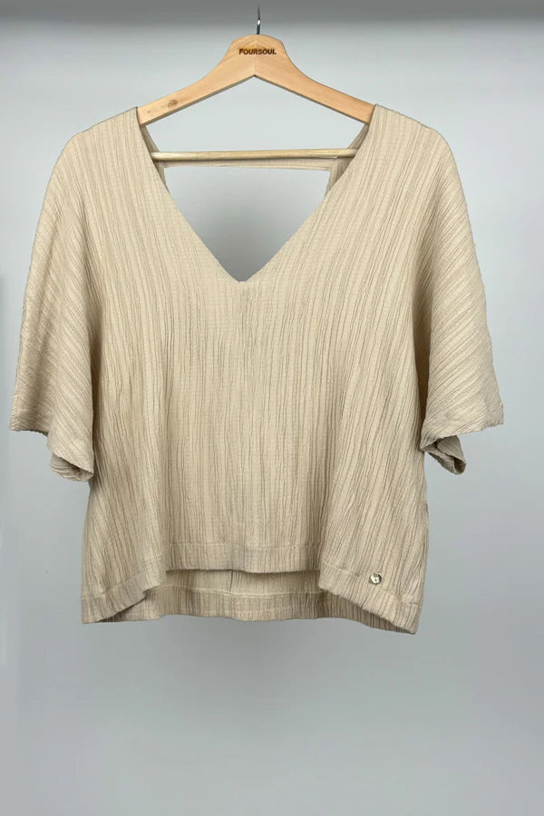 CROP WIDE TUNIC FOURSOUL