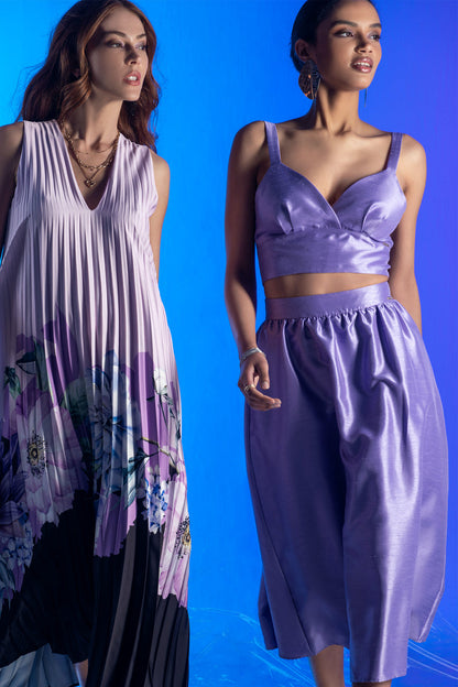 PLEATED DRESS FOURSOUL